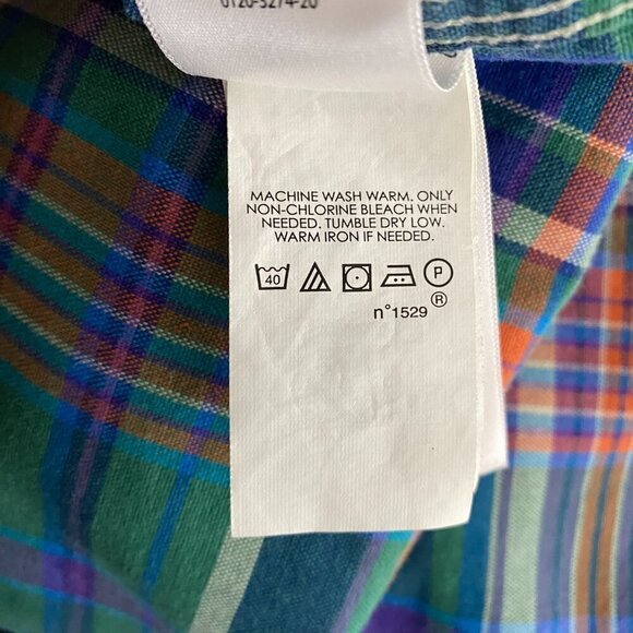 Polo Ralph Lauren Shirt Mens 3XB Cotton Plaid Pockets Long Sleeve‎ TP-2641 - Picture 10 of 11